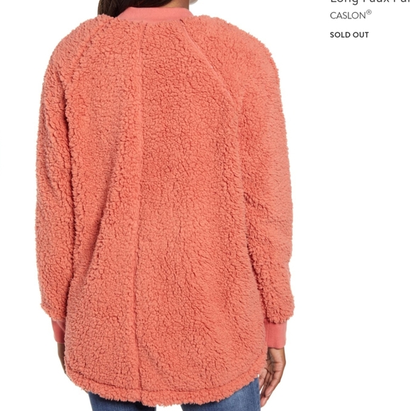 CASLON LONG FAUX FUR JACKET NWT - Picture 2 of 8